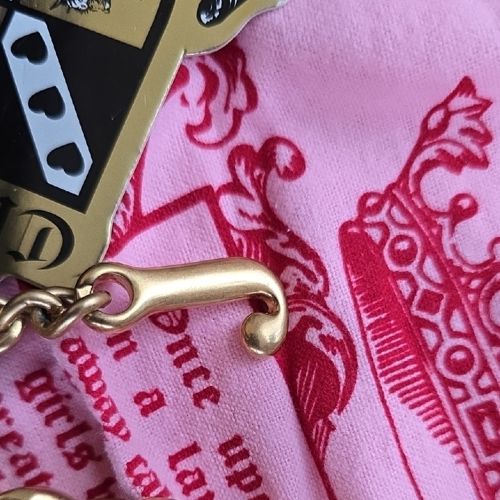NWT Vintage Juicy Couture Purple Leather Clutch With Gold Chain Rare 2000s Y2K - Picture 8 of 8